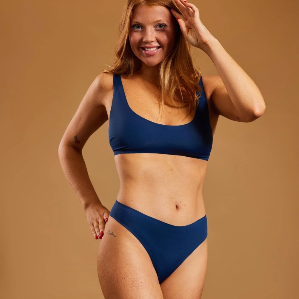 COPY - OneWith  Penfield High Waist Thong Bikini Bottom - Stellar